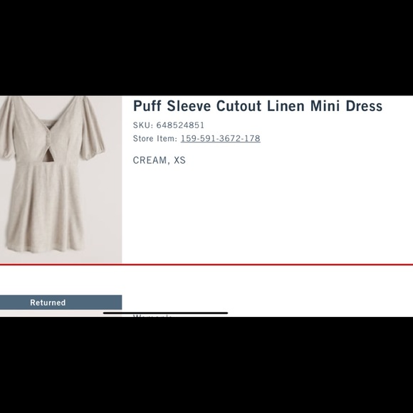 ABERCROMBIE DRESS - Picture 1 of 1